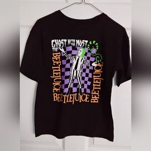Beetlejuice Kids Black Graphic T-Shirt